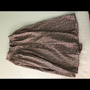 MIDI floral print skirt